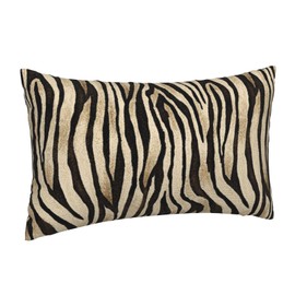 Zebra Stripes Lumbar Pillows Covers Home Decor Animal Tiger Skin Print Throw Pillow Covers 12x20 Sets of 2 African Zebra Skin Pillow Cases Living Room Decor Chic Couch Cushion Cover for Sofa