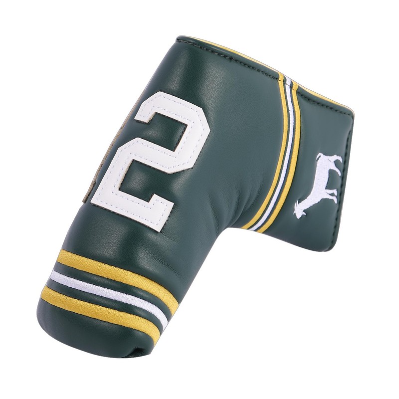SHABIER Dark Green Golf Putter Cover with NO.12 Design Headcover