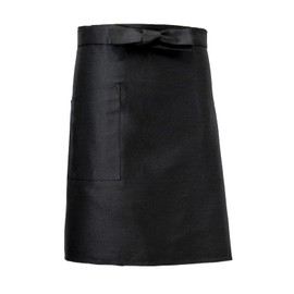 Sensuki 1001K F Cooking Apron, Sommelier Apron, Apron, Lower Waist, Salon, Eating, Drinking, Kitchen, Food, Commercial Use, Made in Japan, 100% Cotton, Perfect for Fire Environments, Middle Length, Katsuragi Black