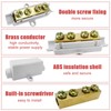 1000V 100A Inline Wire Terminal Block with Flame Retardant Shell