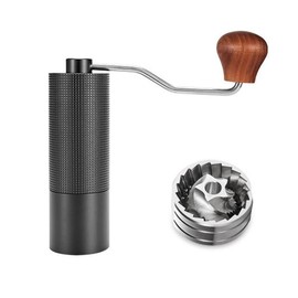 Agilive Manual Coffee Grinder, Adjustable Grinding Settings, Stainless Steel Burrs, Portable Hand-Cranked Coffee Grinder, For Espresso, Drip Filter, French Press Filter, Compact And Durable (black)