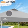 EAGLE PEAK Replacement Canopy Cover with Air Vent for 10x10