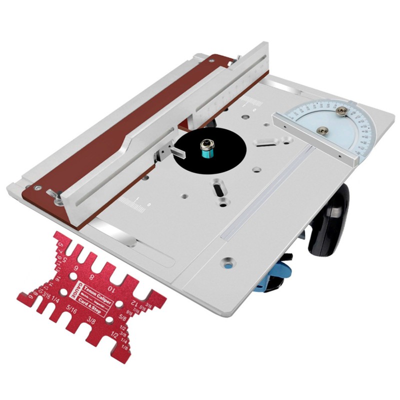 Set of 2 Router Table Insert Plate Aluminum Alloy Wood
