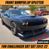 DTOUCH Front Lower Bumper Lip Spoiler Splitter Kit For Dodge