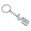1Pc V8 Logo Emblem Keychain Car Key Chain Metal Car