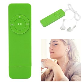 MP3 Player, Music Player with Lossless Sound, Supports Memory Card Expansion Up to 64 GB, for Walkman, Students, Running, Travel (Green)