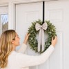 HappyFiller 15‑25" Wreath Hanger for Front Door, Over the Door