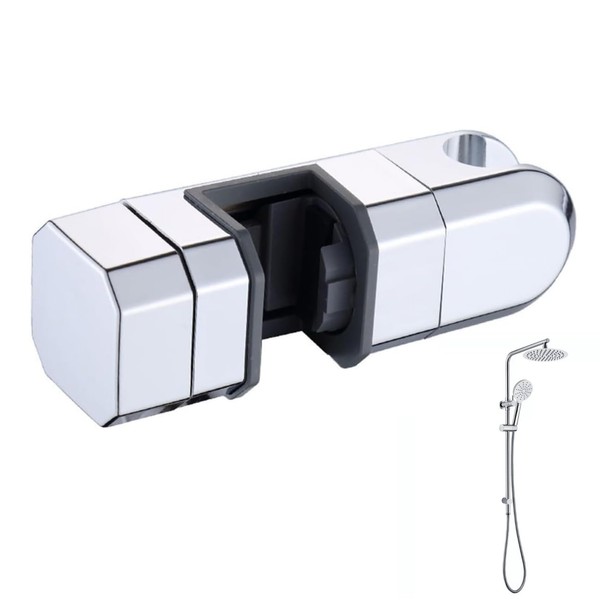 Shower Head Holder for 15mm-30mm Riser Rail, Adjustable Shower Rail