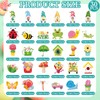 Copkim 30 Pcs Gnome Butterfly Reflective Car Magnet Set Bee