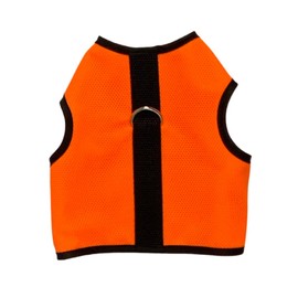Kitty Holster Cat Harness - Ultra-Breathable Cool Mesh with 100% Cotton Lining, Secure Hook-and-Loop, Comfortable Walking Vest for Cats, Lightweight, Vet-Recommended - XL, Safety Orange