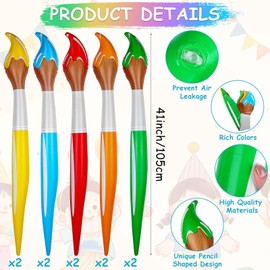 Back to School Decoration 41.3 Inch Giant Inflatable Paint Brushes Colored Art Tall Large Jumbo Decorations Prop Set for Birthday Party Favors Classroom School Supplies,5 Colors (10)