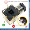 DIN 43650 Type-A (Form-A) 3 Prong Plug for Solenoid Valve