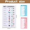 AIMALL Reusable Plastic Chore Chart Board, 7.87 x 4.72 Inches,