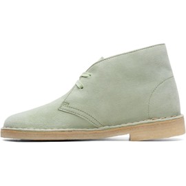 Clarks - Womens Desert Boot O Shoes, Color Pale Green, Size: 9 M US