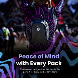 Lunchbox Anti Theft Mini Pack – Mini Backpack with Locking Zipper Clips For Light Packing & Secure Storage During Festivals, Raves, and Travel – Anti Theft Back Pack for Women and Men