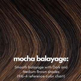 Irresistible Me Real Human Hair Extensions Clip Ins – 100% Human Hair Clip In Extensions for Length & Volume – Invisible Extension – Heat Resistant & Dyeable – Mocha Balayage, 14 Inches