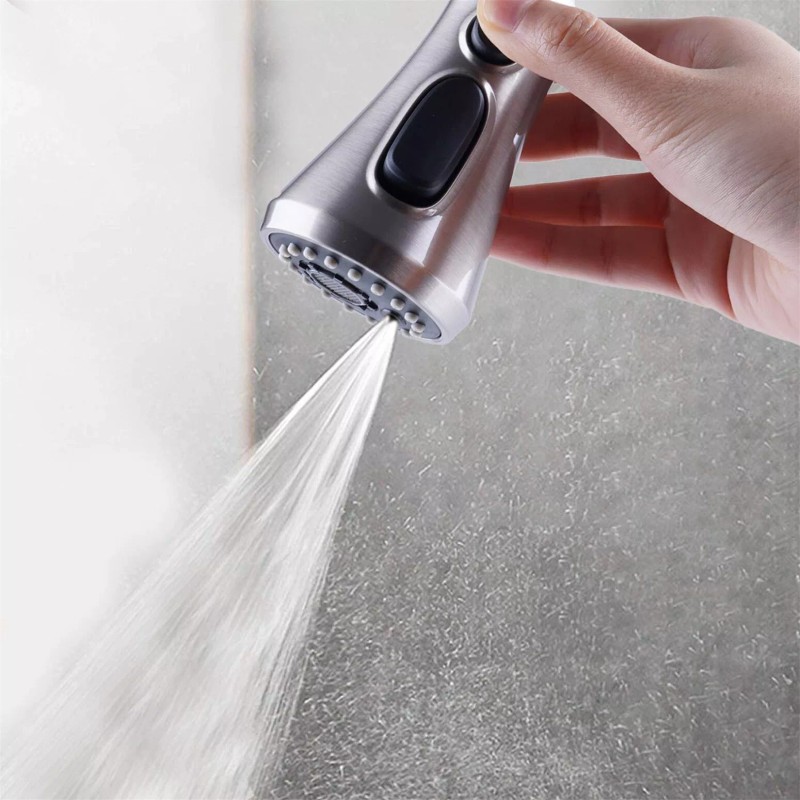 Hibbent Universal Kitchen Pull Out Spray Head Replacement Sink Faucet