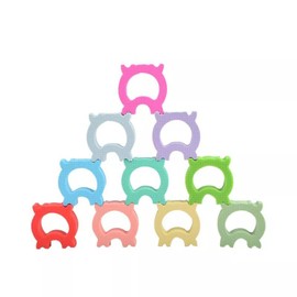 PAPU BABY Juguete Apilable en Forma de Animales de Silicón para bebés y niños pequeños. Juego Didáctico. Rompecabezas Educativos, Bloques de Apilamiento, (Gato)