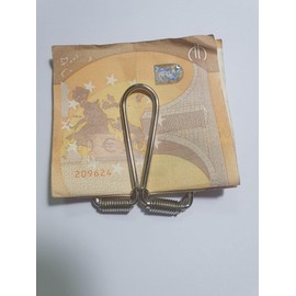 Artigianale Silver Nib Shoes Handmade Money Box – Money Clip Ferma Soldi Bijoux Uomo Included