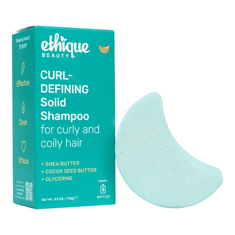 Ethique Curl-Defining Solid Shampoo for Curly & Coily Hair, 110g