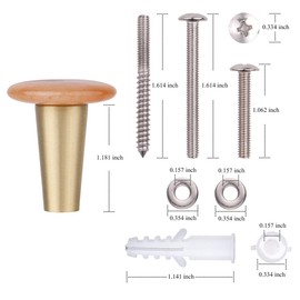 mookaitedecor Set of 4 Red Aventurine Round Crystal Cabinet Knobs with Screws, 30mm Crystal Stone Drawer Knobs Handles Pulls for Cupboard Wardrobe Kitchen Decorative Brass Knobs Calendar Wall Hanger