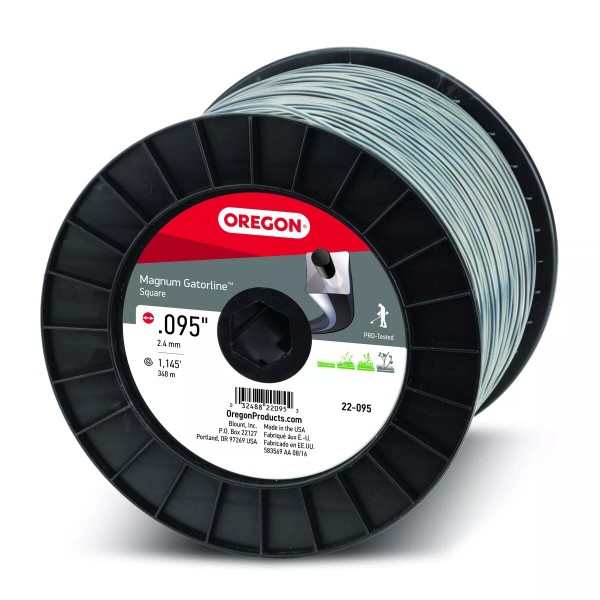 Oregon Magnum GATOR STRING TRIMMER LINE SQUARE .095 5LB SPOOL