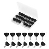 LUTER 20pcs M4 x 10mm Carbon Steel Threaded Knurled Thumbscrew,