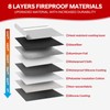 Wilmuz Upgraded Fireproof Bag 5200°F Heat Insulated,Money Bags with Zipper(28x19cm)