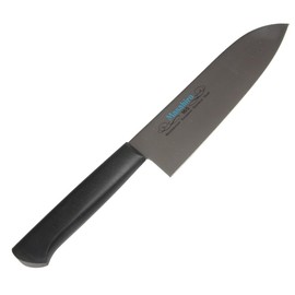Masahiro MV-P Santoku Shape, 6.5 inches (165 mm), Black 14323