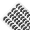 20 Pairs Makeup False Lashes Salon Long Curly Thick ThreeDimensional