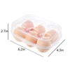 YOHA Clear Egg Storage Box Delicate 6 Girds Egg Dispenser
