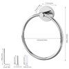 Towel Ring Stainless Steel Round Towel Rings Wall Mounted Towel