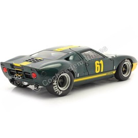 solido S1803004 Ford GT40 Mk.1 Collectible Miniature Car, Green and Yellow, 1:18 Scale