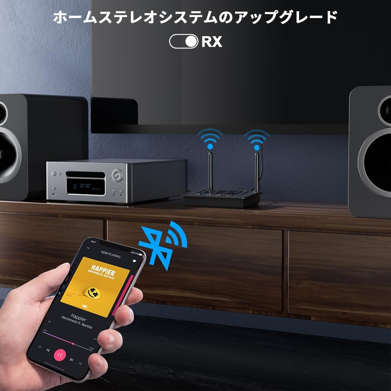 1Mii Bluetooth 5.3 Transmitter, Receiver, Supports USB Drive, AptX Adaptive/LL,