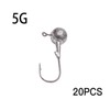 AIMALL 20PCS Jig Heads High Chemically Sharpened Hooks, Fishing Tackle