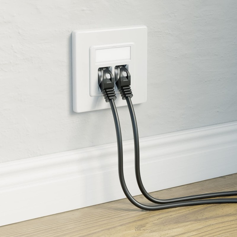 deleyCON 2 x 2 Port LAN Junction Box Data Socket