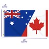 3×5 FT Canada Australia Flag, Large 100D Canadian Australian Friendship