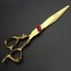 Gold and Black Gold Dragon 7 Inch Professional Hair Styling Scissors