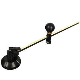 Tragbarer Glasschneider mit verstellbarem Zirkel, Durchmesserbereich: 6,5–40 cm (Schwarz)