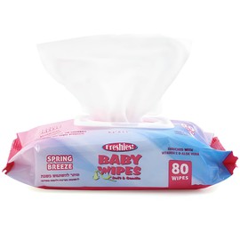 Ultimate White Baby Wipes Freshies with Lids - (Pack of 80) - Luxurious Softness Design - Perfect for Sensitive Skin & All Ages