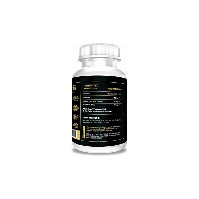 Actif Coq10 Ubiquinol Potente 200mg Suplemento 120 Cápsulas