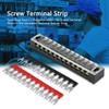 Qiilu 12 Position, 600 V, 15A, Screw Down Terminal Block,