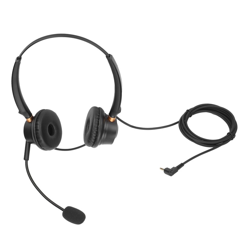 H600D‑2.5 Telephone Headset Call Center Noise Cancelling Corded Binaural Customer
