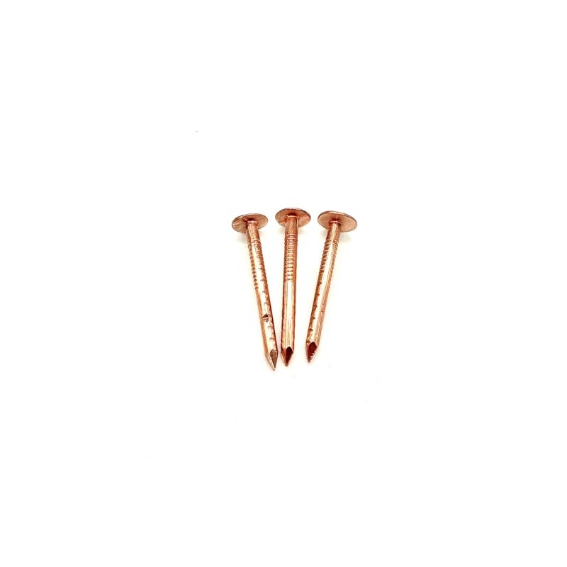 20 PCS Copper Clout Nails Roofing Slate Felt Nail, Tree