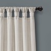 Lush Decor Burlap Knotted Tab-Top Window Curtain Panel Pair, 45"W