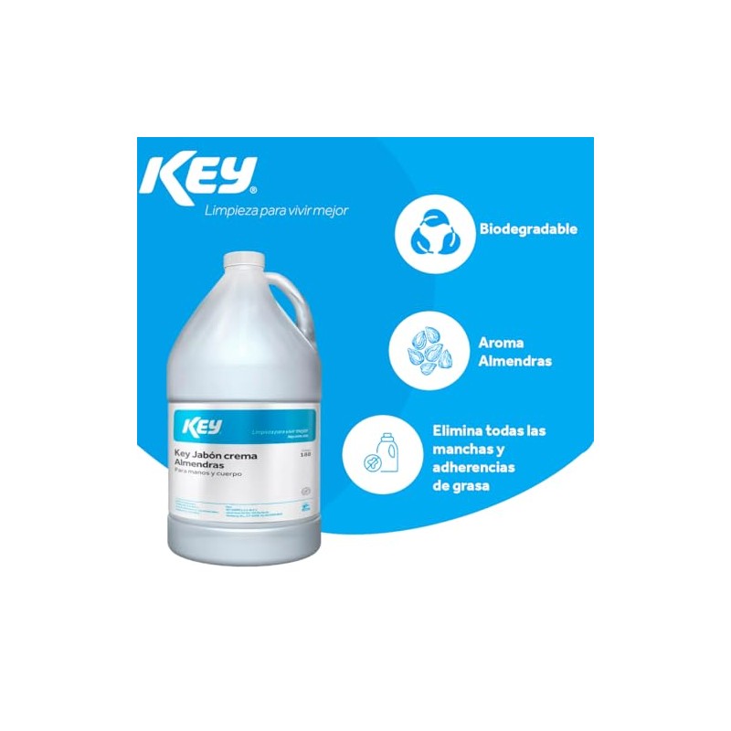 Jabón En Crema Almendras Para Manos Y Cuerpo Key 4