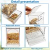 Hamiledyi No Mess Bird Feeders Water Dispenser Set Automatic Parakeet