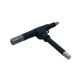 TUOREN Multi-Function Drum Key Hammer for Kick Drum Pedals, Different Lengths Hexagonal Cross Head (7mm Hexagonal Wrench & 6mm Cross Wrench)