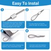 100pcs 1/8"(3mm) Aluminum Crimping Sleeves Loops, Cable Crimps Wire Ferrules,