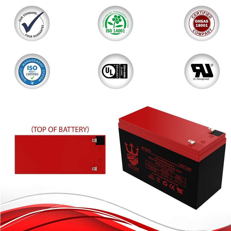Neptune 12V 7Ah NT-1270 Rechargeable SLA Sealed Lead Acid Battery-